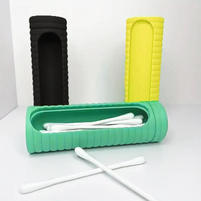 Small Cotton Swabs Storage Box Portable Travel Toothpicks Small Craft Supplies Swab Holder Home Office Travel Storage Boxes