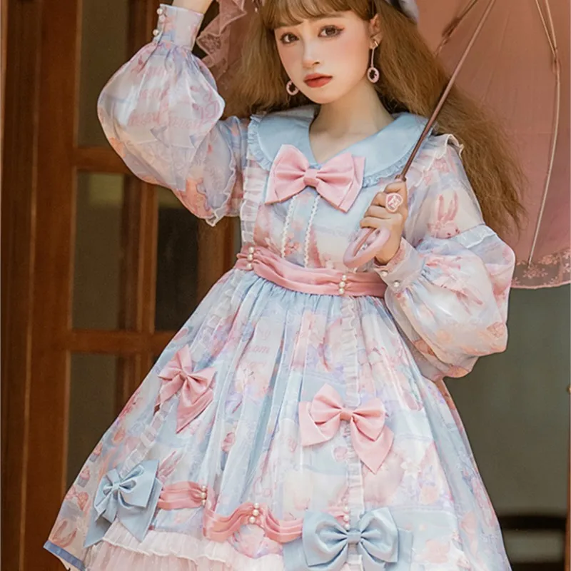 

Long Sleeve Everyday Cute Sweet Girl Dress