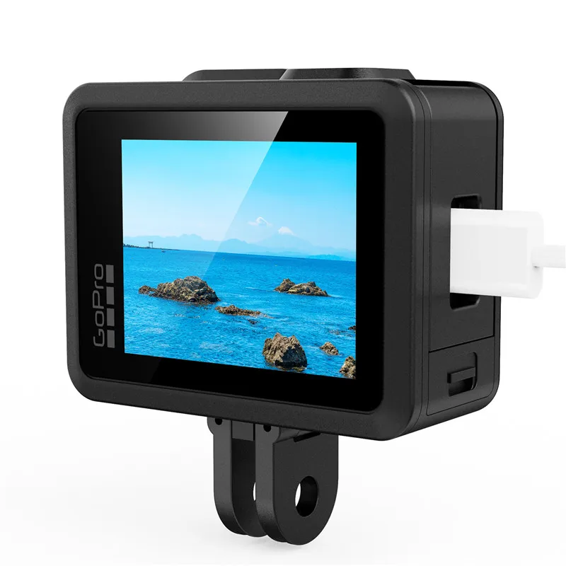 Silikonhülle für GoPro Hero, Batterie-Seitenabdeckung, Linsenkappen, Lanyard für GoPro Hero, Zubehör-Set – Detail 10