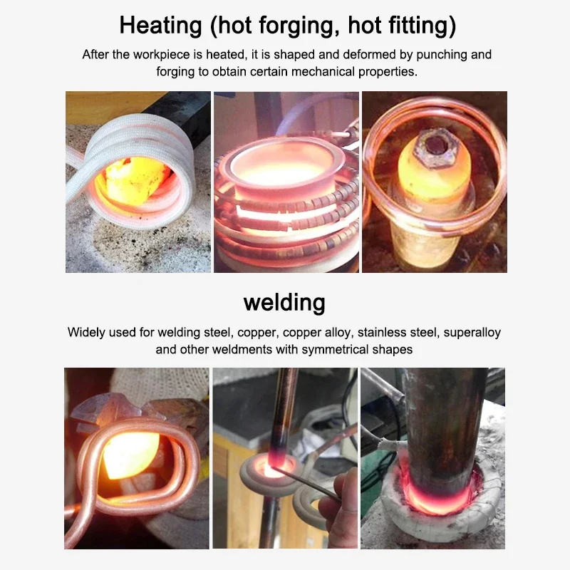 High frequency induction heating machine quenching forging turning knife welding melting gold, silver, copper and aluminum tin 4