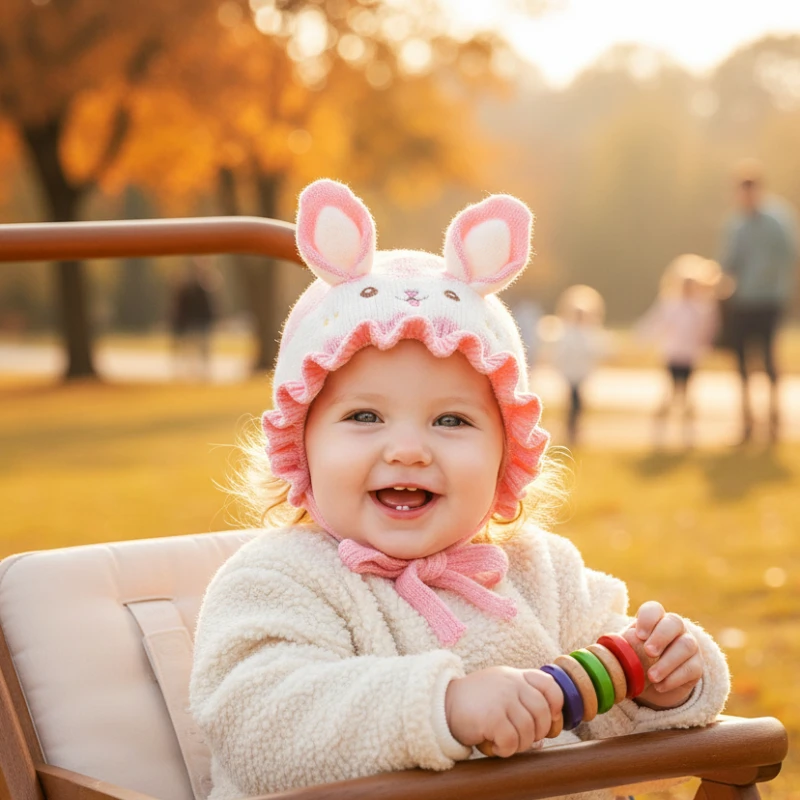 Soft Knitted Baby Beanie Hat for Newborn Infant Toddler