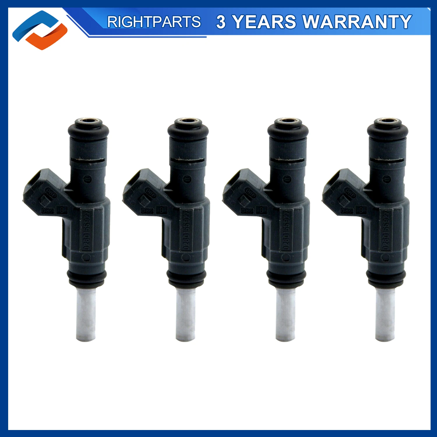 4PCS 06A906031AB Fuel Injectors For VW Beetle 1.8L-L4 1999-2001 0280155927