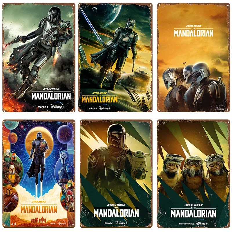 Disney Classic Movie Star Wars Metal Tin Sign Personaggi Fumetti Poster E Stampe Wall Art Picture For Living Room Home Decor