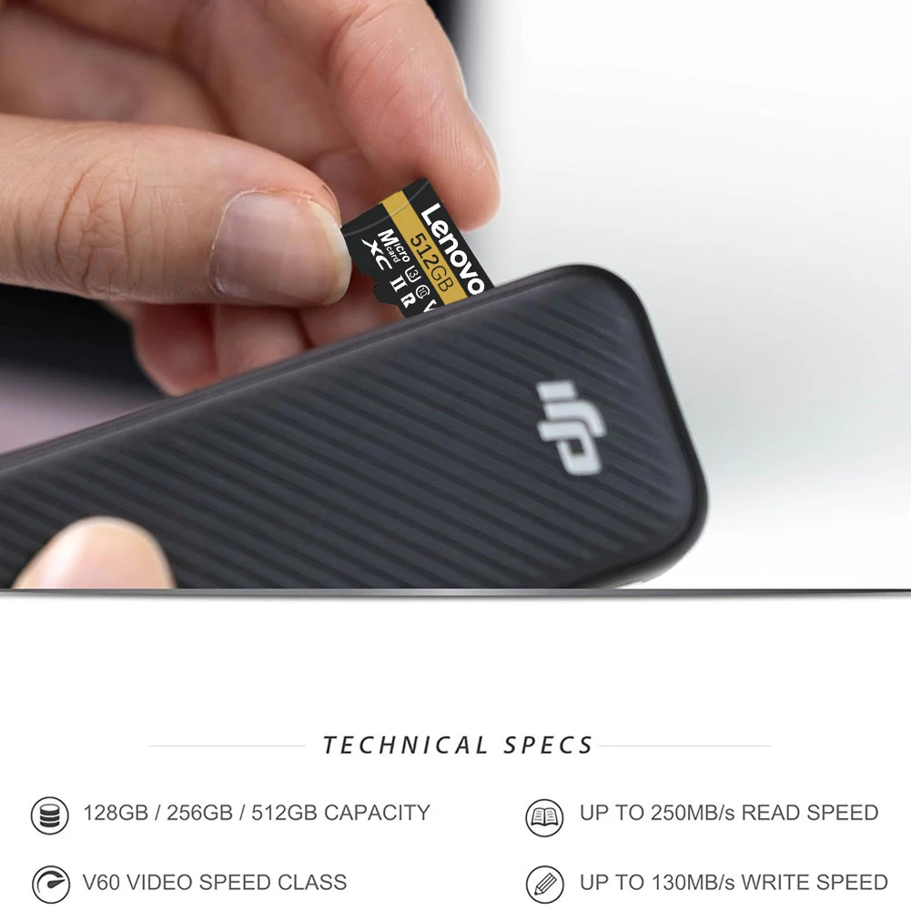 레노버 마이크로 SD 카드 메모리 카드 128GB 512GB 64GB SD 카드 SD/TF 플래시 카드 256GB 클래스 10 메모리 카드 (휴대폰, 스위치, 카메라용)