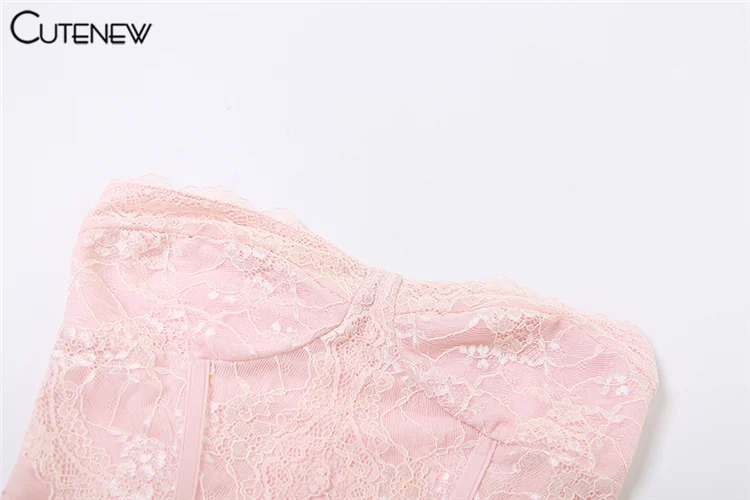 Women's Elegant Sexy Lace See Through Two Piece Set Solid Patchwork Off-shoulder Ruched Top+ Slim Skirts Lady Dress Suit