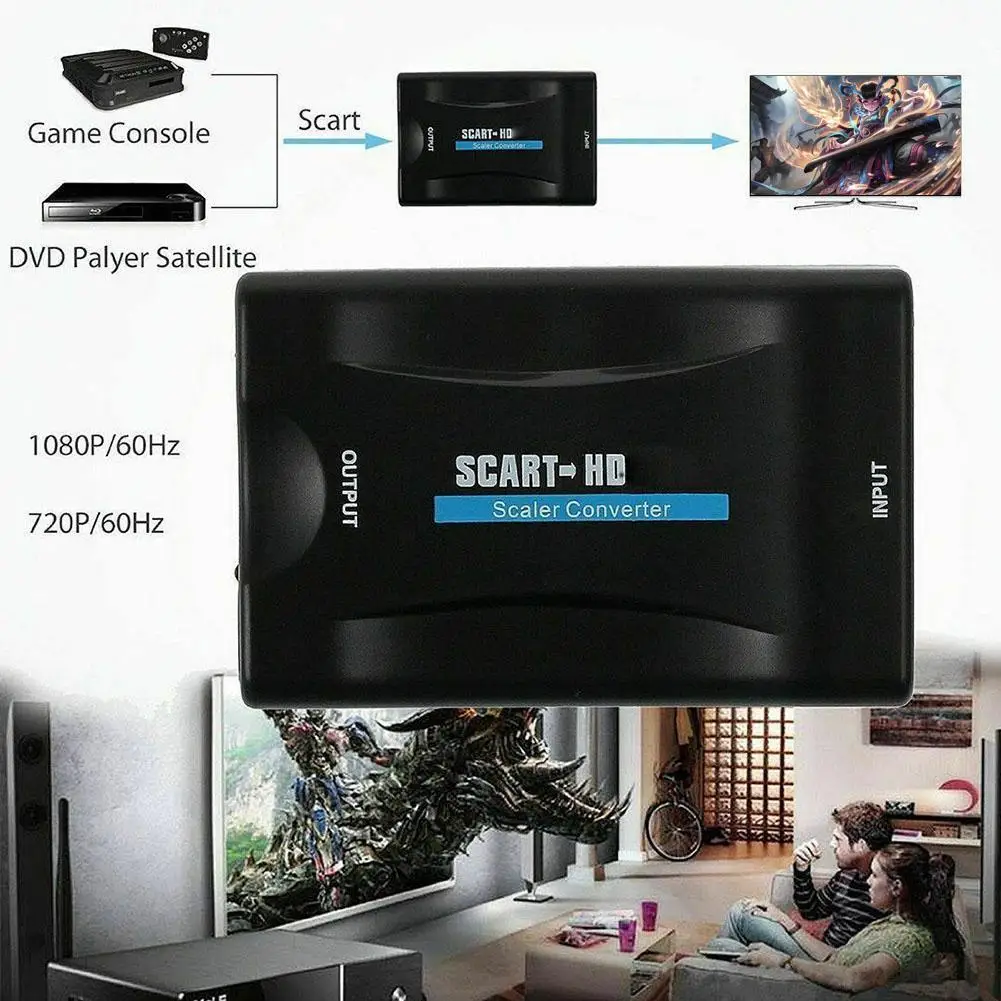 1080P HDMI to SCART     , USB ÷  ÷