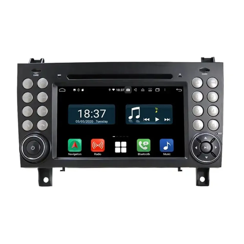 

7" 8 Core Android 12 PX5 Multimedia Player For BENZ SLK-Class R171 SLK200/280/300/350/55 2004-2012 Stereo Audio DSP Radio DVD