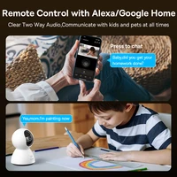Baseus  Caméra de surveillance intérieure IP WiFi 5G HD 4MP/3K, dispositif de sécurité intelligent, avec audio bidirectionnel et haute clarté 6