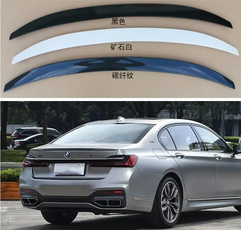 

ABS PAINT CARBON FIBER REAR WING TRUNK LIP TAIL SPOILER FOR BMW 7 Series G11 G12 740i 750i 760i 2016-2021
