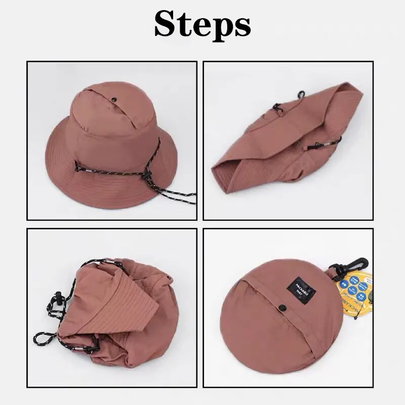 Cappello da pescatore impermeabile donna estate sole protezione anti uv  campeggio escursionismo alpinismo Caps Mens Panama Bucket - AliExpress