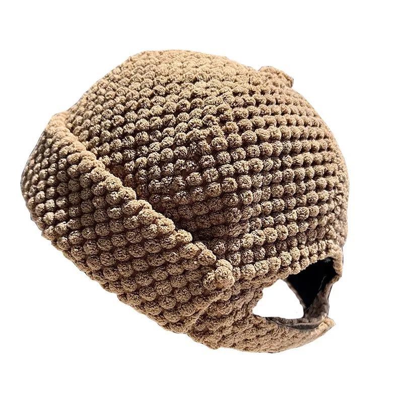 Knitted Beanies Women Men Warm Thick Winter Hat Fashion Docker Sailor Biker Cap Vintage Brimless Hat