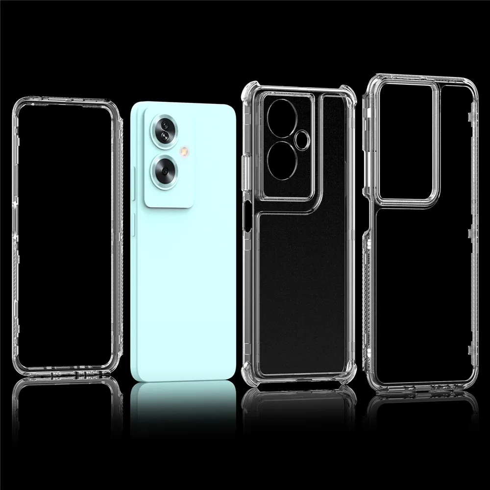 Luxury Three-in-One Protective Phone Case with PMMA + TPU Cover