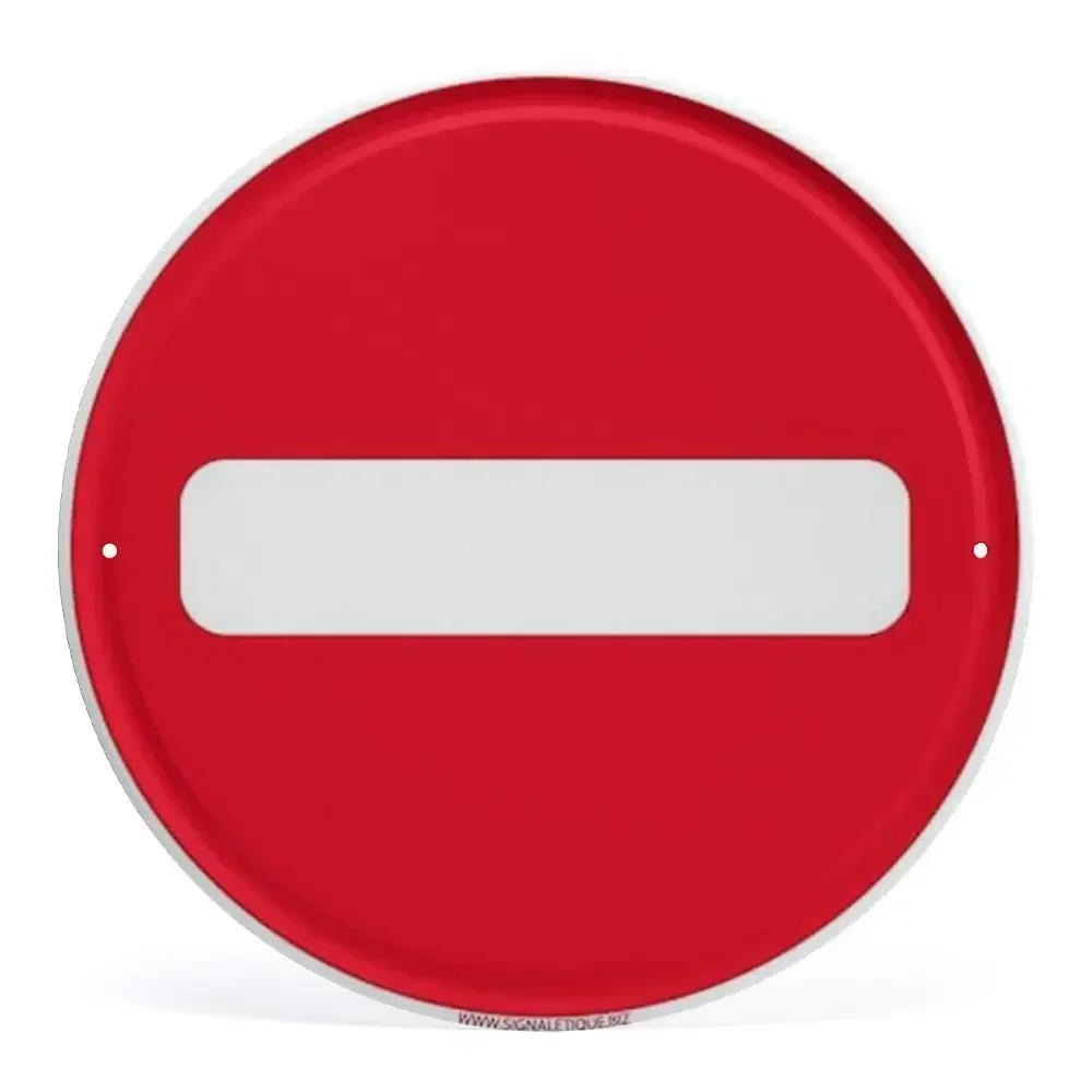 Round Metal No Trespassing Warning Sign with Video Surveillance Notice