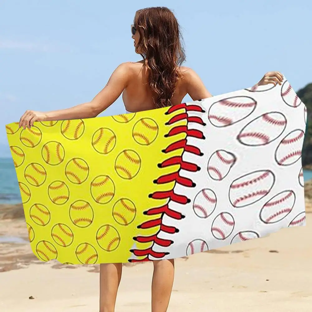 

Outdoor Towel Washable Beach Blanket Thin Decorate Attractive Quick Dry Compact Swim Towel