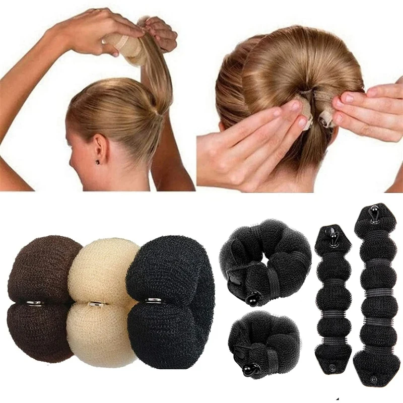 Hair Bun Maker Donut Magic Foam Sponge 3 Stili Hair Styling Braiders Tools Twist Headband Hair Braiders Women Styling Tool