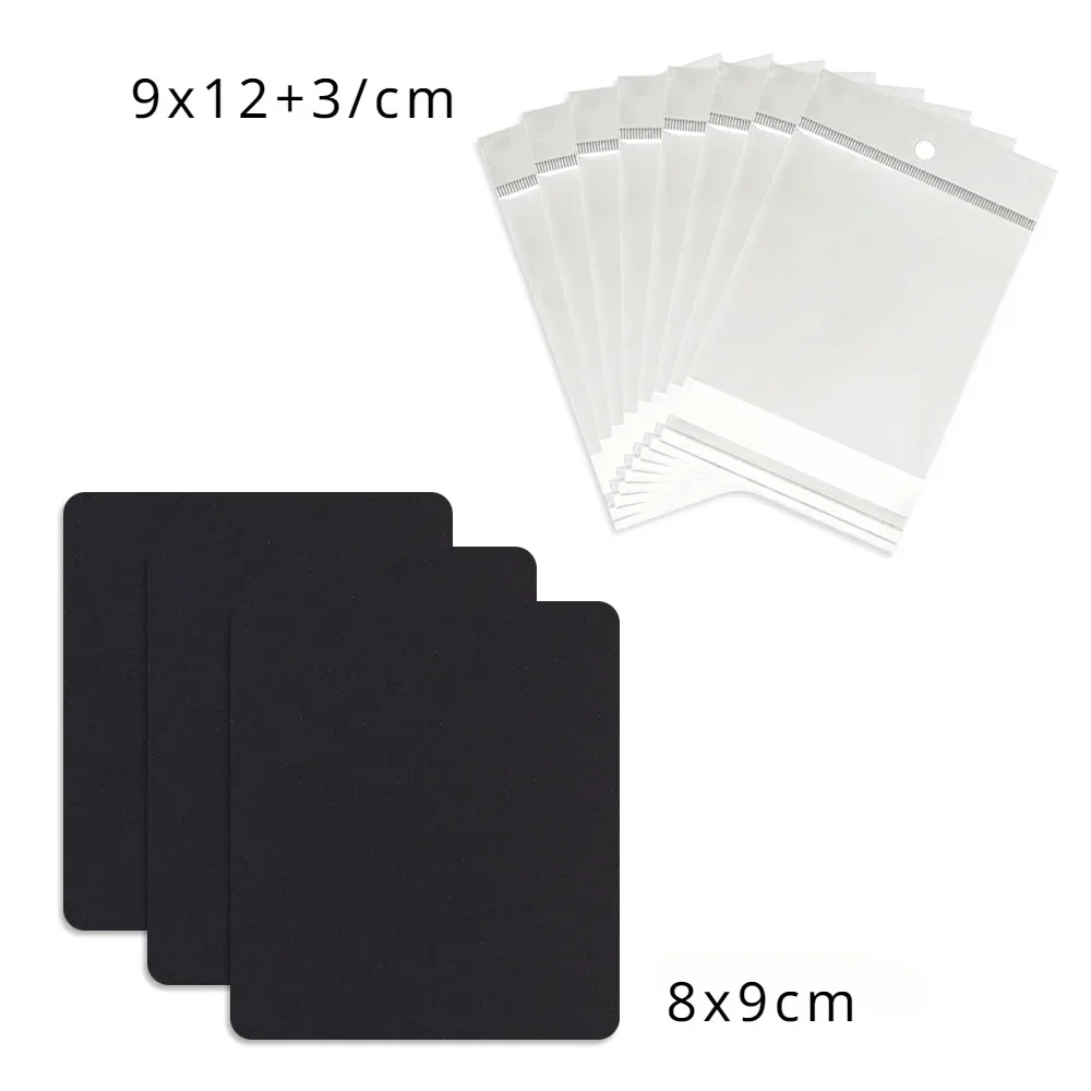 50 Pcs 8x9cm New Pattern Blank Jewelry Display Paper Label With Or Without Bags Necklaces Earrings Packaging Cards Wholesale