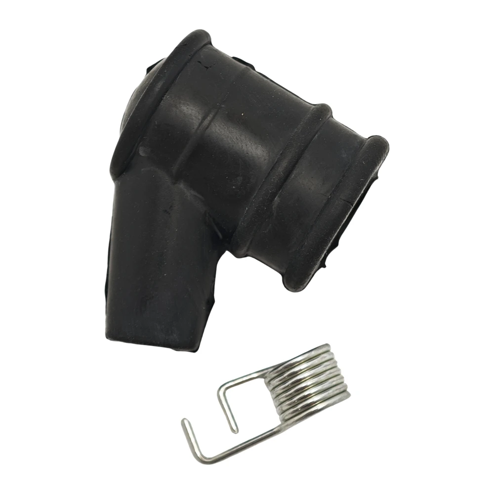 2 pz/lotto tappo di accensione candela + molla di accensione Per motosega Benzina Spare Strumento di Sostituzione Tappo In Gomma Attrezzi Da Giardino Parti - immagine 5