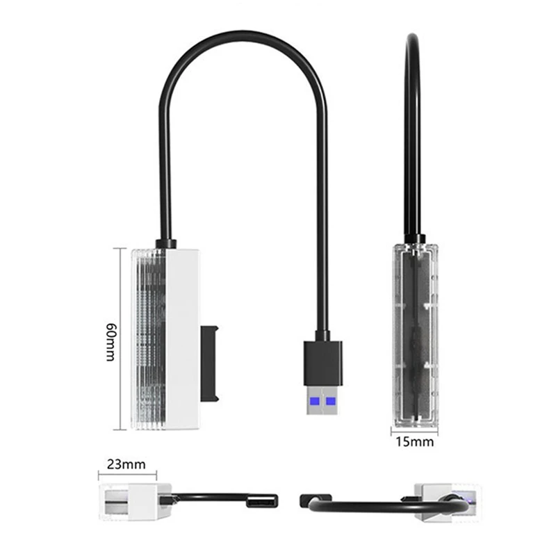 SATA to USB 2.0 어댑터 케이블, SATA to USB 2.0 어댑터, 노트북 CD-ROM DVD-ROM, ODD 어댑터 변환기, USB2.0 에서 6P + 7P