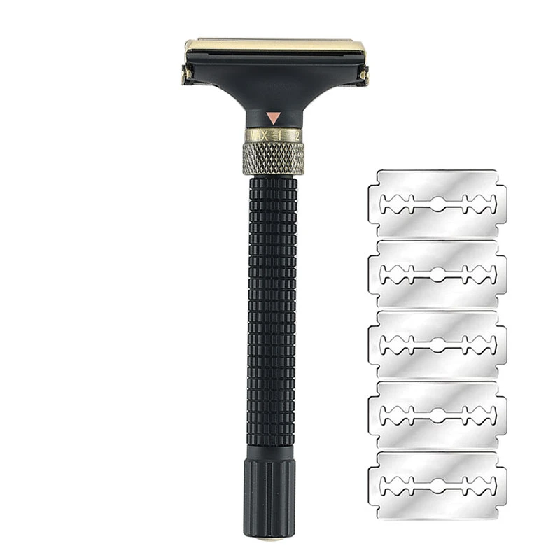 Yintal Adjustable Butterfly Open Double Edge Safety Razor 3 Colors