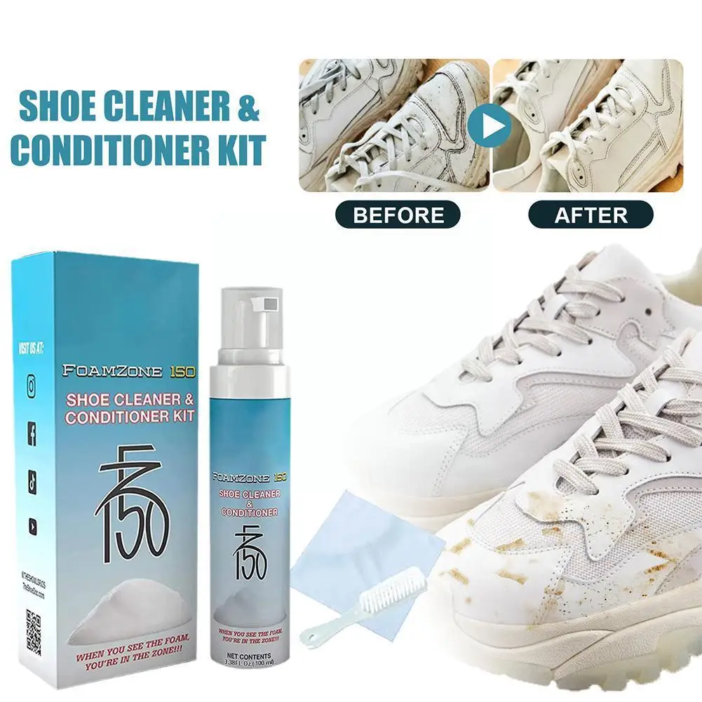 100ml White Shoes Cleaning Gel Clean Shoe Stain Whitening Cleansing