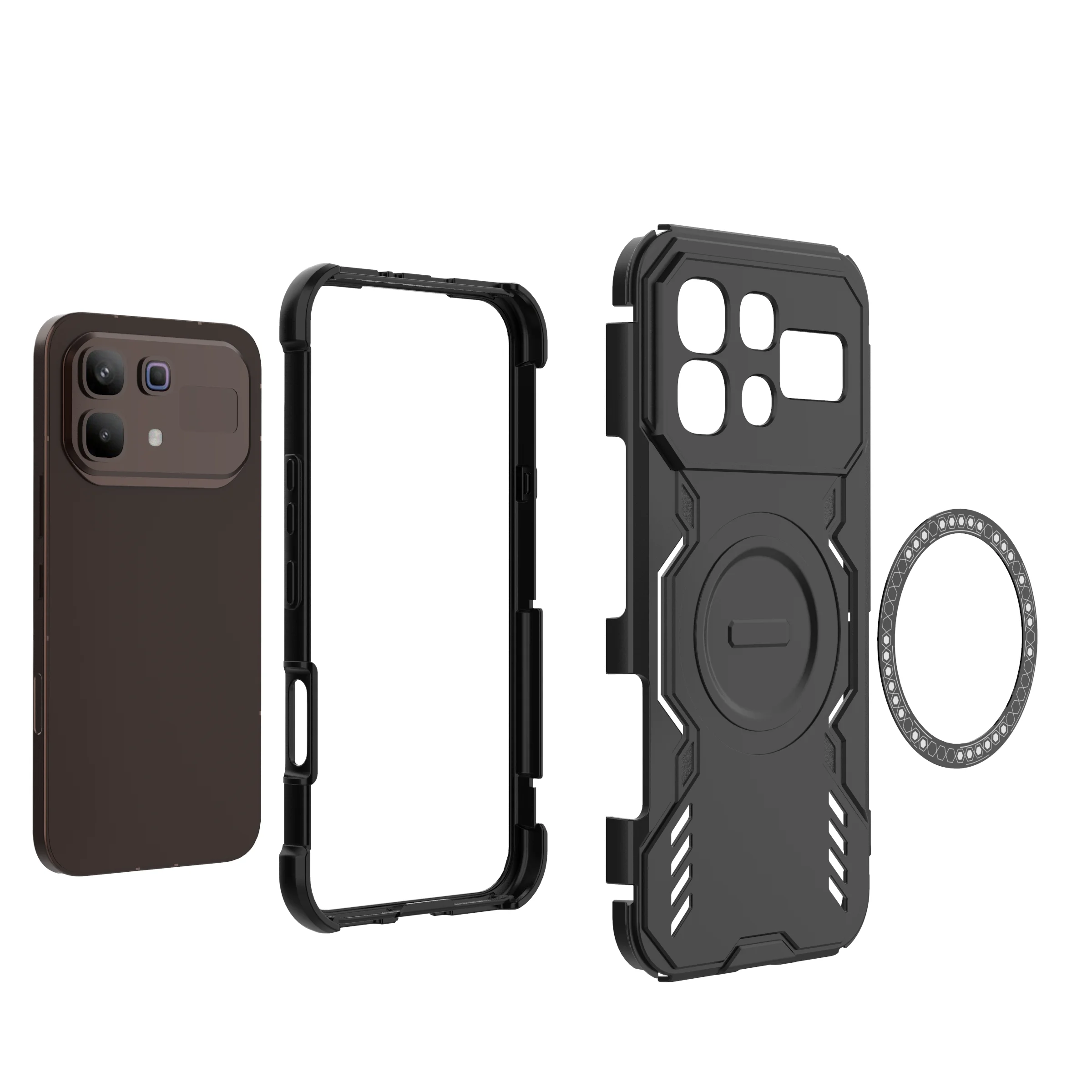 Enhanced Heat Dissipation Shockproof Magnetic Case with Matte Finish