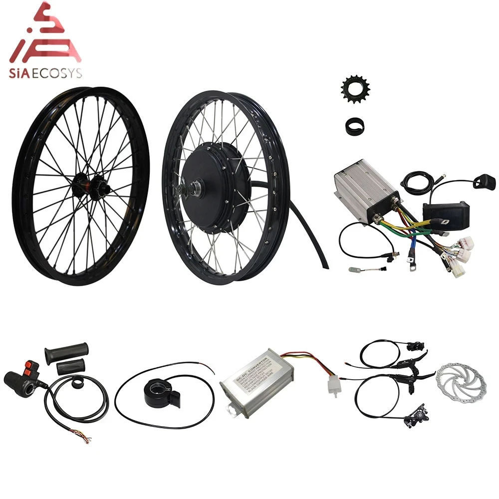 Motor Wheel Kit QS 205 V3TI 50H Electric High Power 10000W Peak Spoke