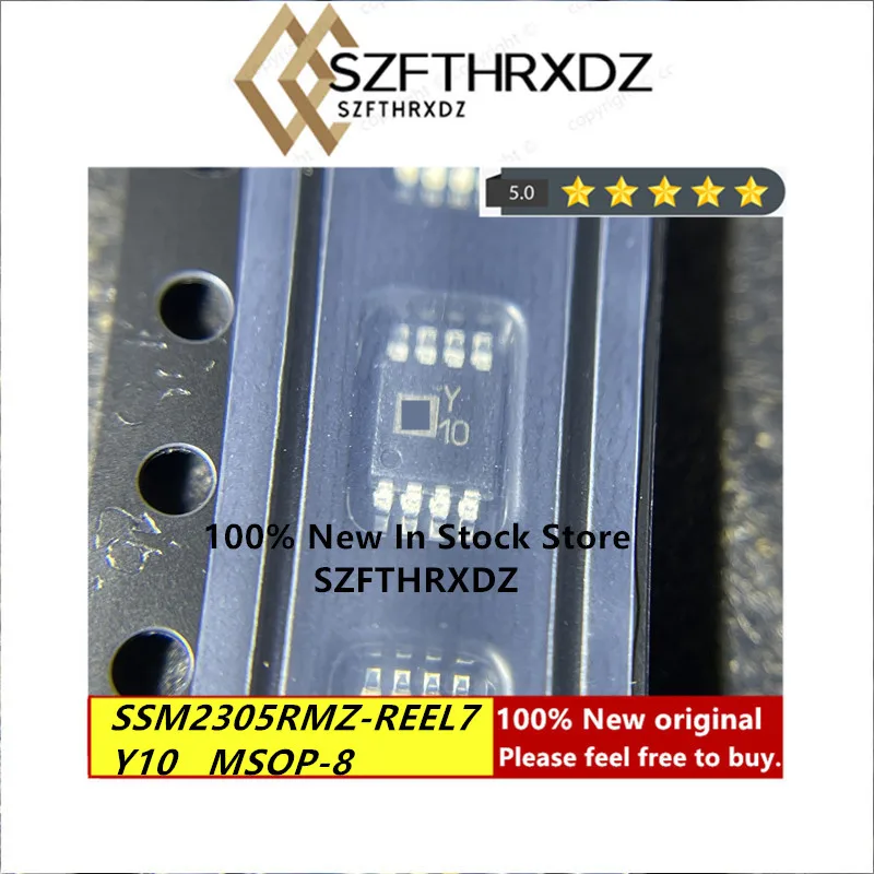 100% Nuovo Originale Ssm2305Rmz-Reel7 Y10 Msop-8 Muslimex Msop8 Filterless Ad Alta Efficienza Mono 2.8 W Amplificatore Audio Di Classe D