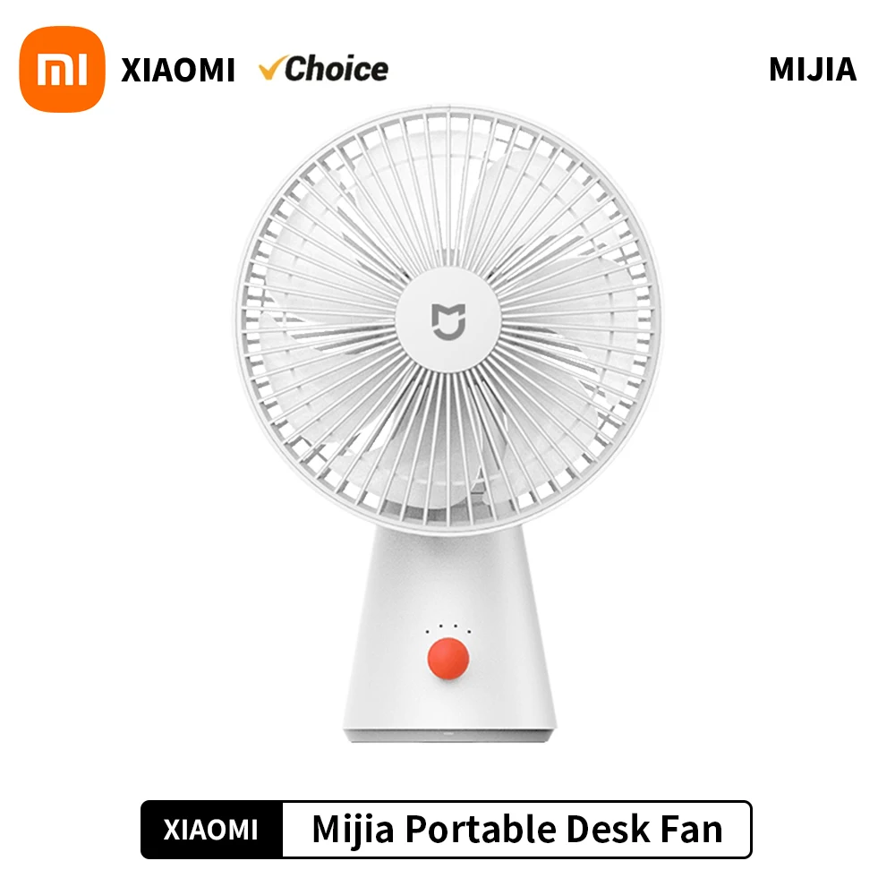 Xiaomi mijia tragbarer tisch lüfter usb wiederauf ladbare handheld mini elektrische lüfter schnur lose luftkühlung kleiner lüfter 4 gänge geschwindigkeit - AliExpress 6