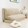 Folding Matress Sofa, Foam Filling Folding Matress Sofa, Includes Removable and Machine Washable Cover, Soft Faux Fur 1