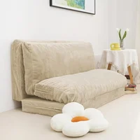 Folding Matress Sofa, Foam Filling Folding Matress Sofa, Includes Removable and Machine Washable Cover, Soft Faux Fur 1