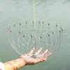 1PCS Fishing Net Cage Automatic Open Closing Fishing Crab Trap Net Steel Wire for Saltwater Seawater Outdoor Fishing Accessories 3