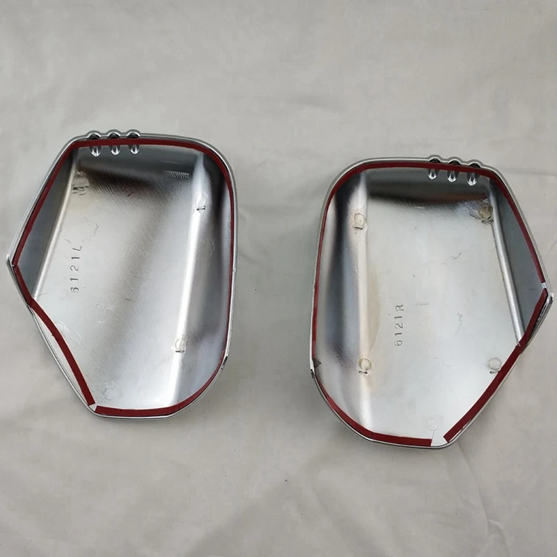 Car Door Rearview Mirror Cover Paste Type Door Wing Mirror Cap For Mitsubishi Triton L200 2005-2014 Pajero Sport 2011