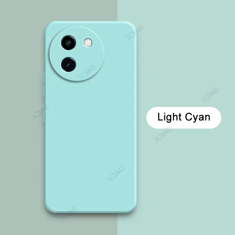 Enhanced Product Title: Premium Square Liquid Silicone Case - Luxury Full Protective Soft Cover