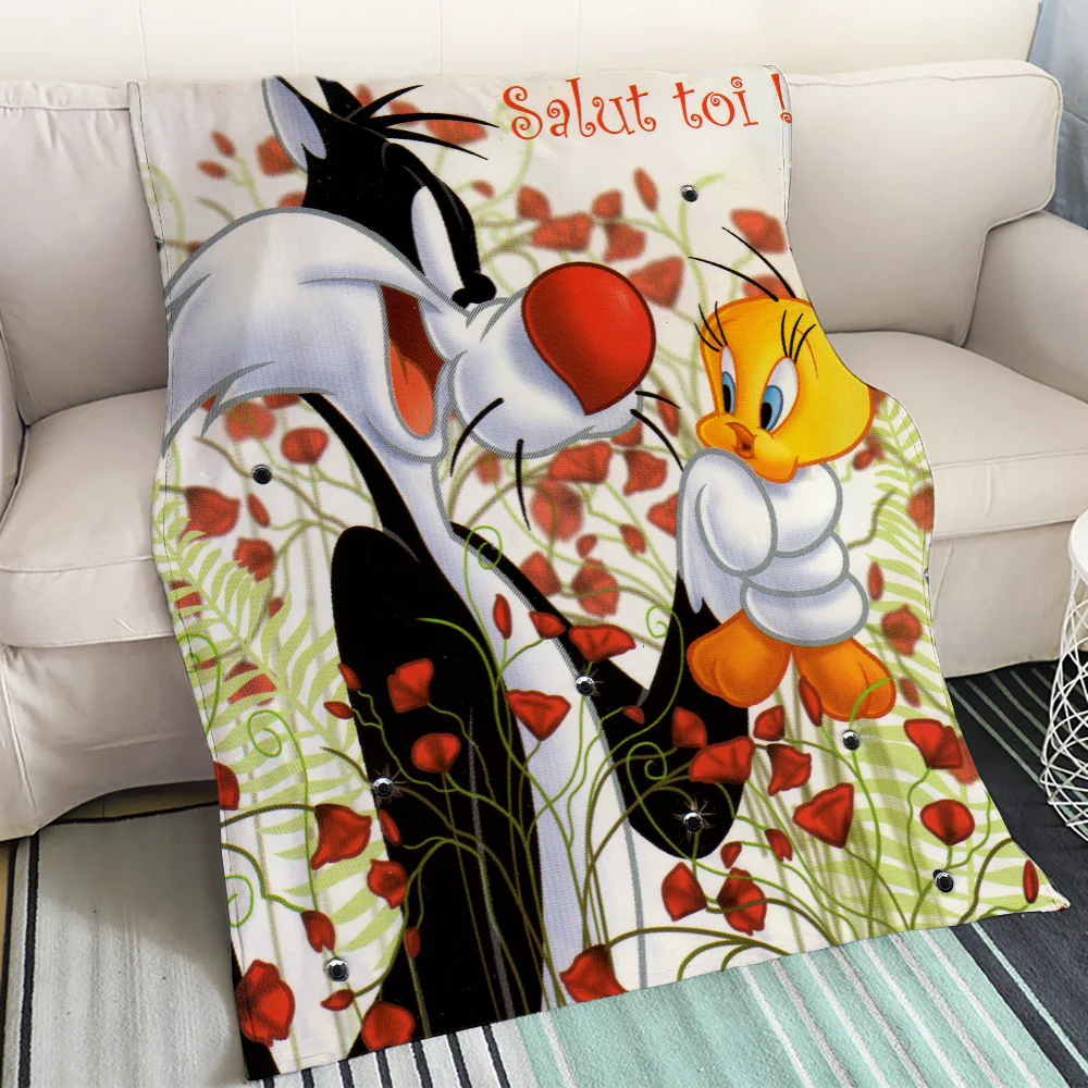 Home and Decoration Tweety Bird Luxury Throw Blanket for Sofas Sofa Blankets King Size Fluffy Soft Blankets & Throws Cobija Knee 6