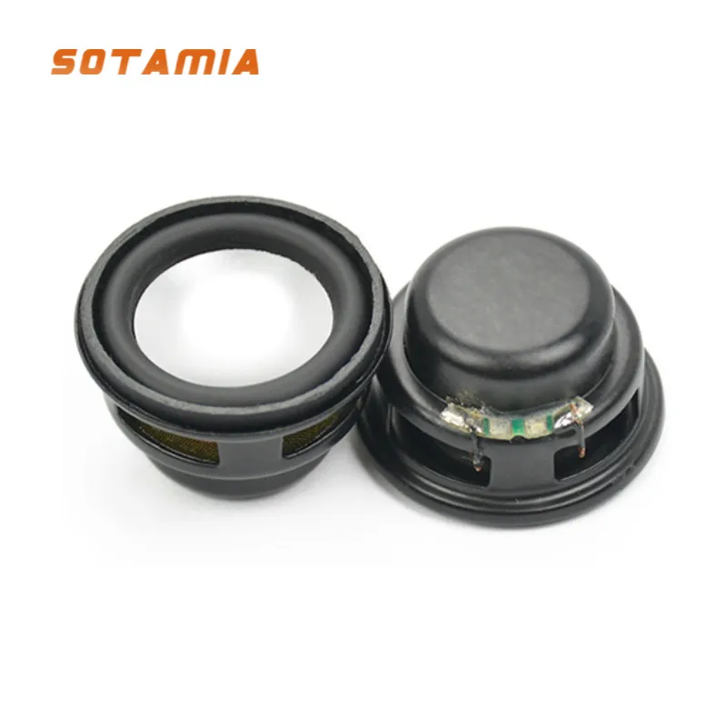 Sotamia 2Pcs 27Mm Mini Audio Sound Music Speaker 4 Ohm 3 W Fai Da Te Bass Multimedia Amplificatore Portatile Altoparlante Woofer Altoparlante