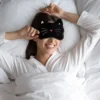 Heating Mask Temperature Control Eye Sleep Patch Blindfold Facial Soft Sleeping Crystal Velvet Train Air Permeable 1