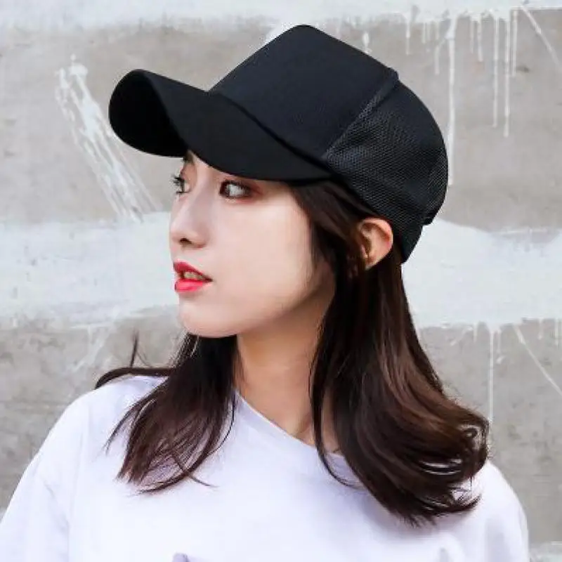 Baseball Cap Men Snapback Mesh Caps Women Hats For Men Casquette Bone Casual Black Adjustable Sun Hat Trucker Breathable 3