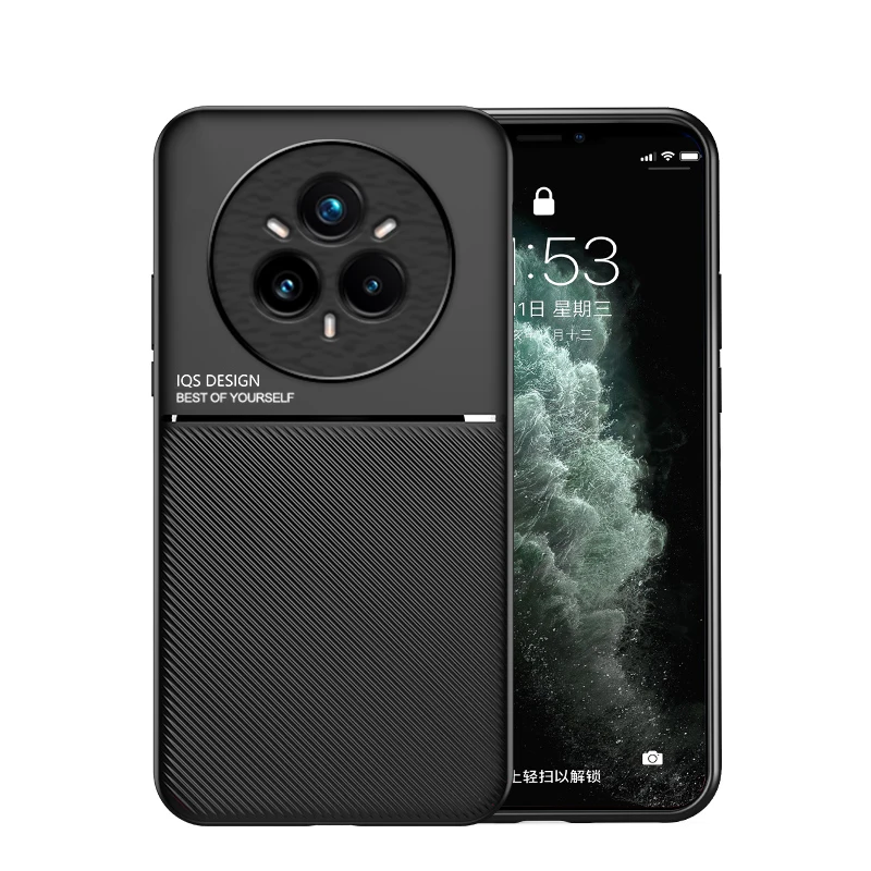 Luxury Silicone Magic Pattern Magnetic TPU Shockproof Case - Enhanced Back Cover