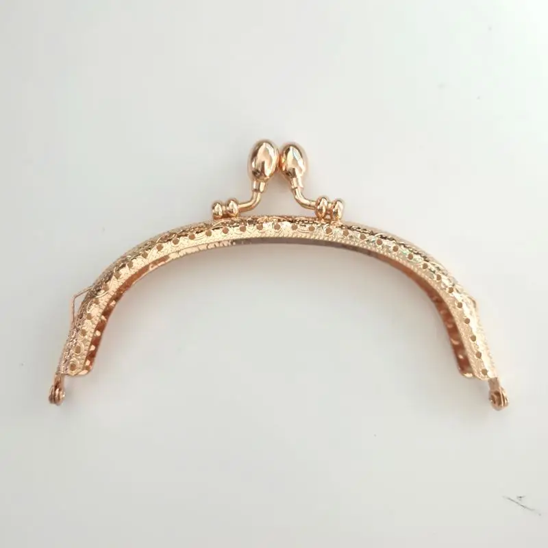10pcs 12.5cm Antique Bronze Silver Light Golden Arch Metal Purse Frame Kiss Clasp Bag Handle For DIY Making Handbag Accessories