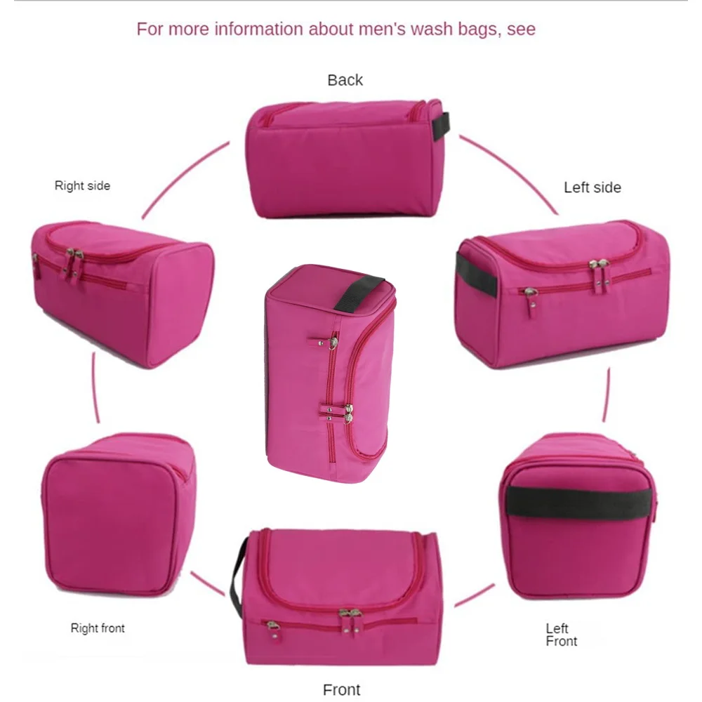 Polyester Men Business Portable Storage Bag Toiletries Organizer Women Travel Cosmetic Bag Hanging Waterproof Wash Pouch