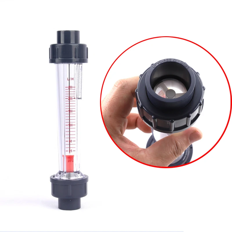 1pc DN15 DN25 Plastic Tube Flowmeter Liquid Water Flow Rate Gauge Water Testing Meter Rotameter Flow Measuring Instruments