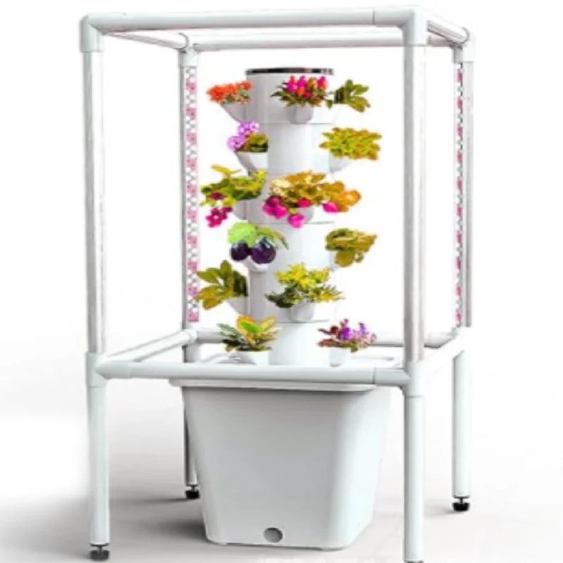 Balcone Sistema Idroponico Staccabile Mini Giardino Di Casa Verticale Idroponica Torre Verdura Fragola Fioriera