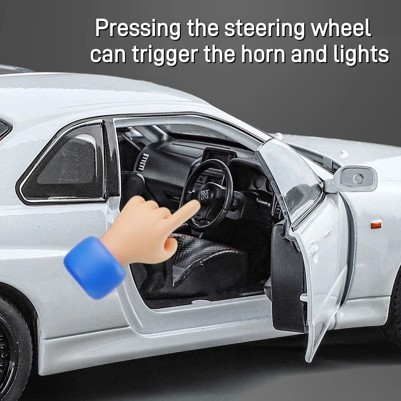 1:24 日産スカイライン GTR R34 ワイルド・スピード スケール