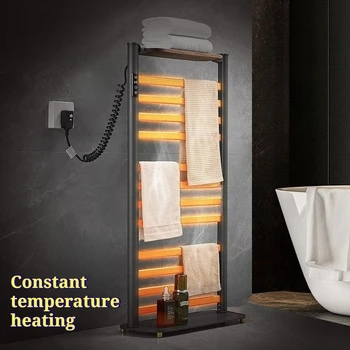 ราวแขวนผ้าเช็ดตัวแบบตั้งพื้น กันน้ำ ถอดออกได้ ใช้ไฟฟ้า สำหรับอบผ้าเช็ดตัว อุปกรณ์ในห้องน้ำ 2