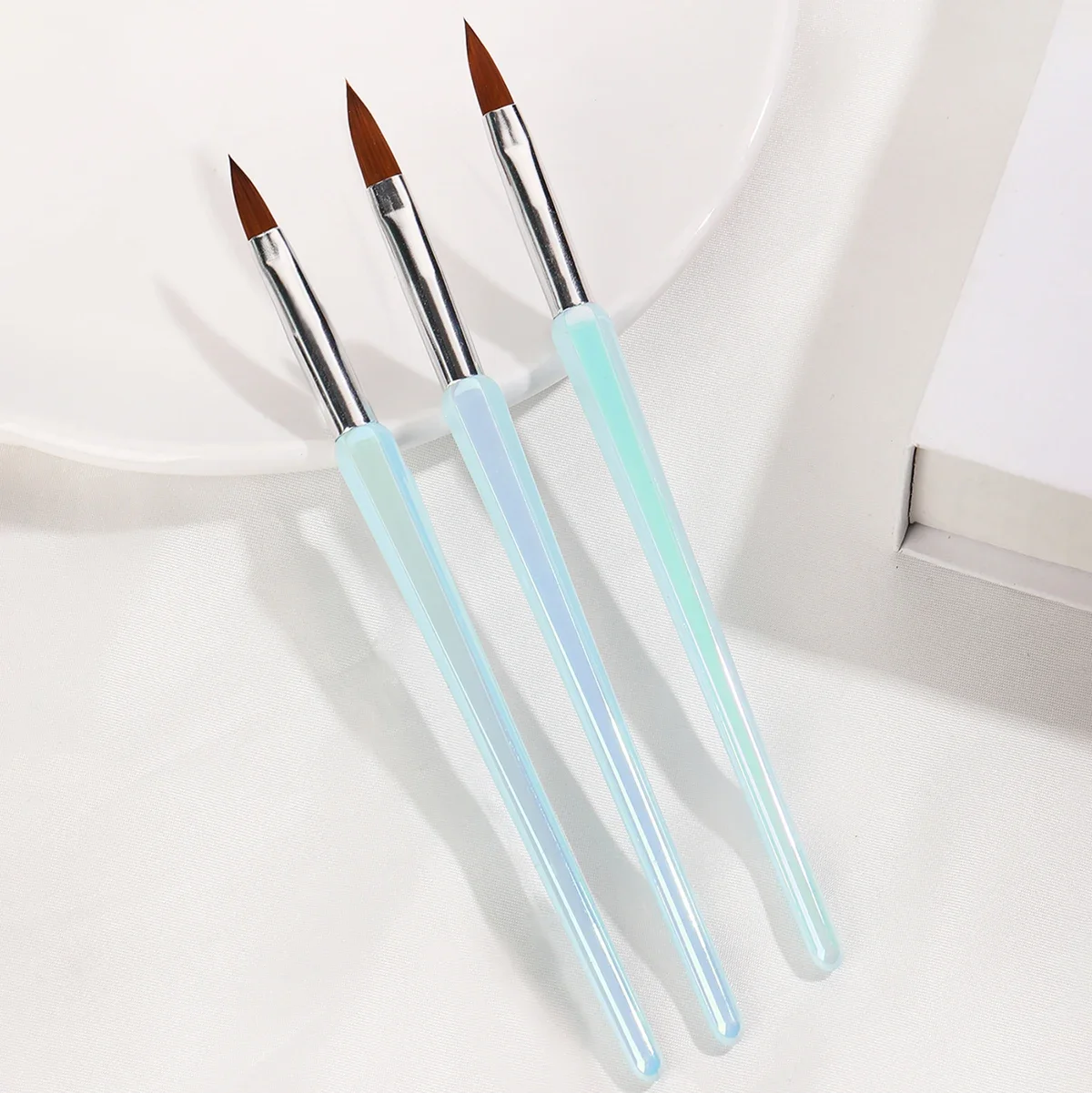 3pcs Design Tip Drawing Engraving Dot Pen Nail Art Brush Acrylic Gel UV Gel Painting Nail Art Tools Color Optional