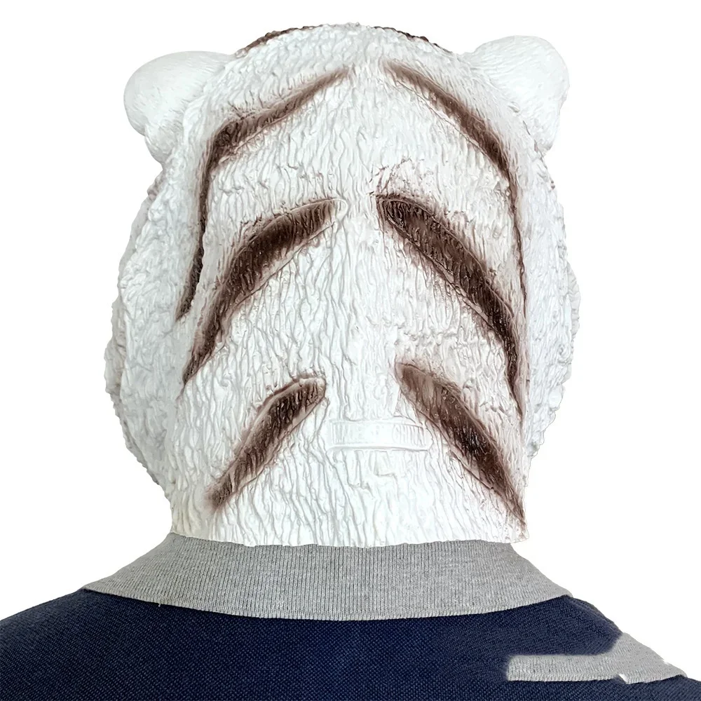 Realistic Tiger Mask Cosplay Full Head Animal Mask Halloween Costume Party Cute Latex Carnival Gift Adult Animal Prop,full face mask,half face mask