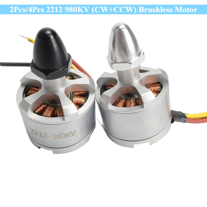 2 Stuks/4 Stuks 2212 980KV (CW + CCW) Borstelloze Motor voor RC ...