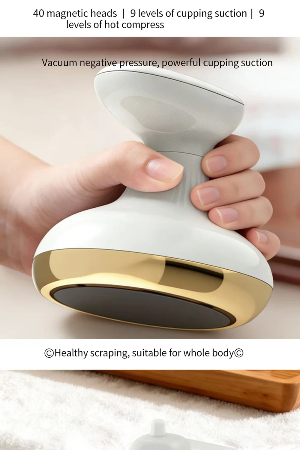 Electric Scraping Cupping Massager With Heated Suction Technology_voghion.com