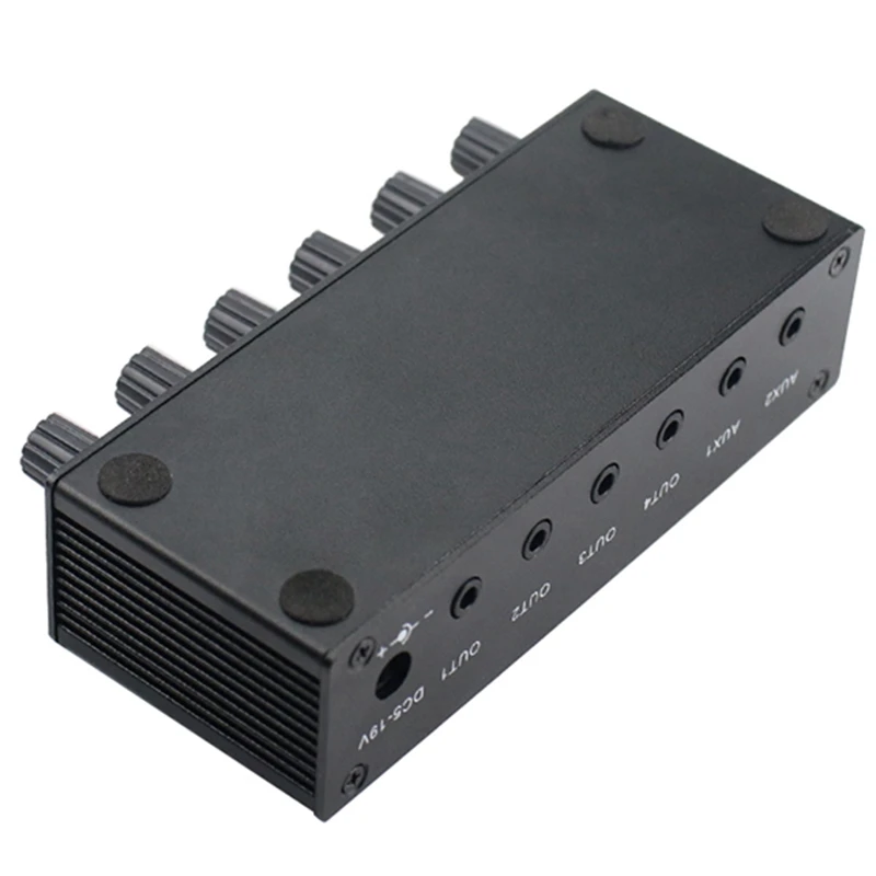 

Mx400 Ultra-Compact 4 Channels Mini Audio Stereo Headphone Amplifier Eu Plug & Stereo Mixer Audio (2 Input 4 Output)