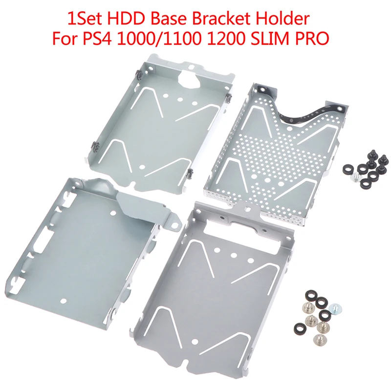 Hard Disk Mounting Bracket 1Set HDD Base Bracket Mounting Bracket Holder Frame With Screws For PS4 1000/1100 1200 SLIM PRO Console